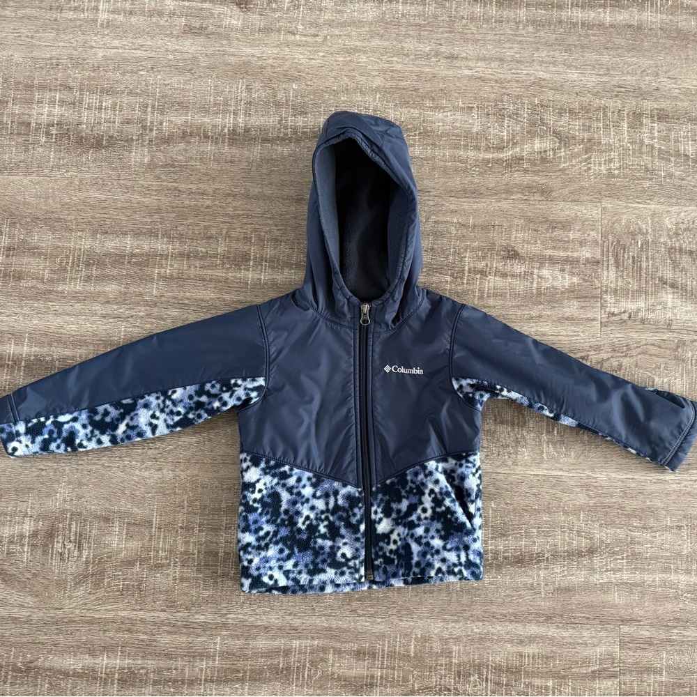 Columbia Kids Jacket - Navy and Patterned